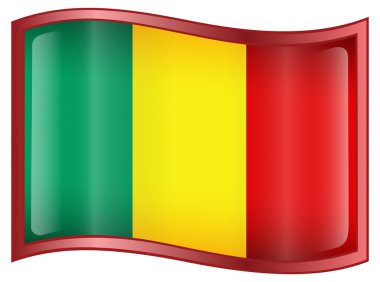 Mali Flag icon clipart