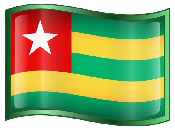 Icône drapeau Togo — Image vectorielle