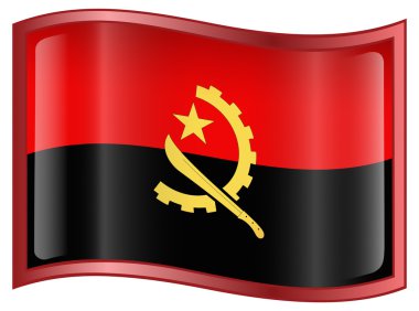 Angola Flag icon clipart