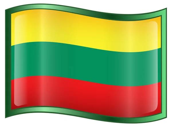 Lithuania Flag Icon — Stock Vector