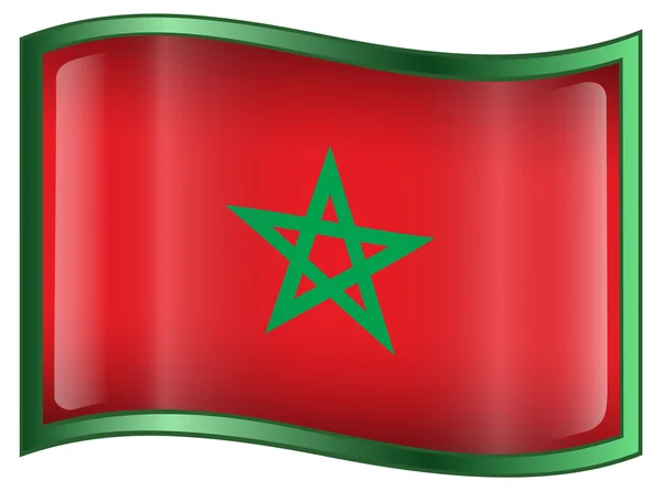 Marrocos Ícone da bandeira —  Vetores de Stock