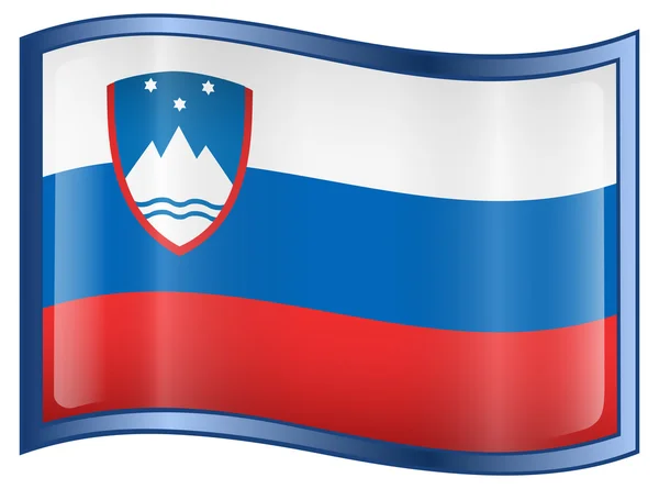 Ícone de bandeira da Eslovénia — Vetor de Stock
