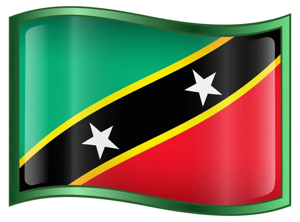 Saint Kitts und Nevis Flagge Symbol — Stockvektor
