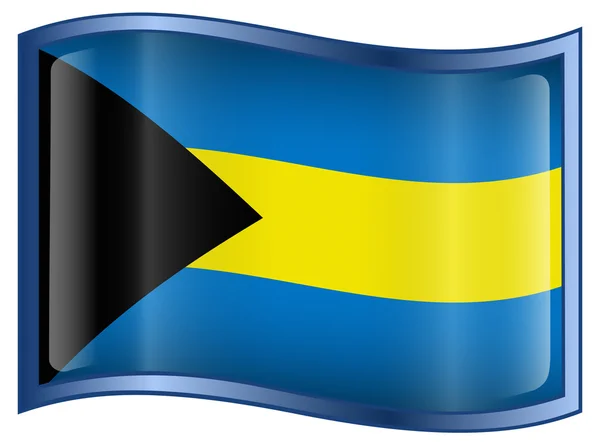 Bahamas flaggikonen. — Stock vektor