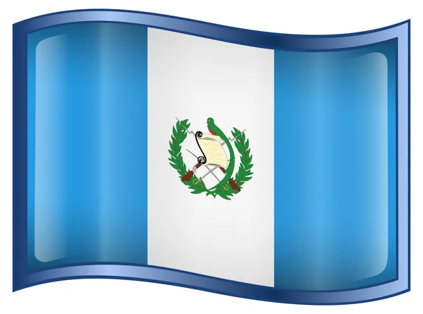 Guatemala flaggikonen. — Stock vektor