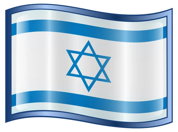 Ikonę flagi Izraela. — Wektor stockowy