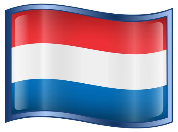 Ícone da bandeira holandesa . — Vetor de Stock