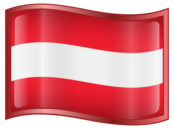 Австрійський прапор іконку . — стоковий вектор