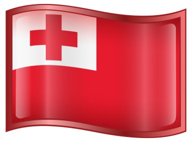 Tonga Flag icon. clipart