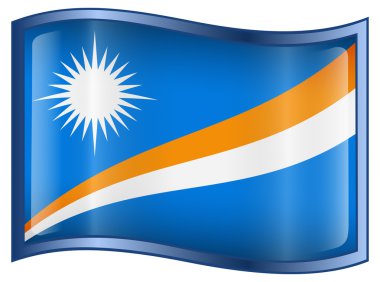 Marshall Islands Flag icon. clipart