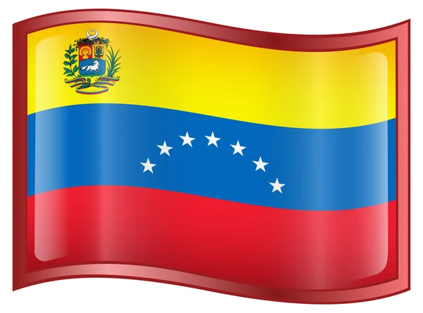 Значок прапорця Венесуели . — стоковий вектор