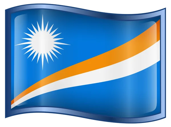 Icono de bandera de las Islas Marshall . — Archivo Imágenes Vectoriales