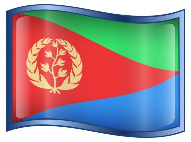 Eritrea Flag icon. clipart