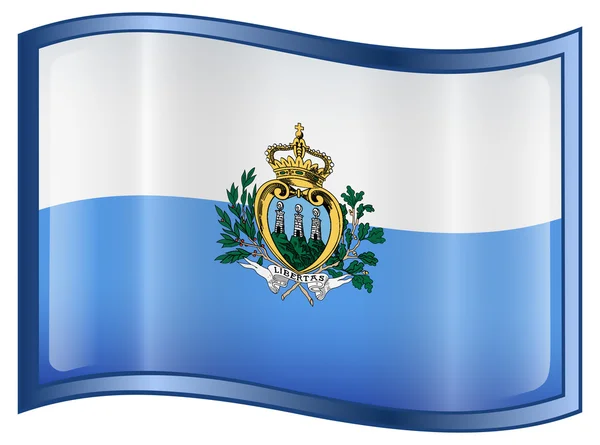 Icono de bandera de San Marino . — Archivo Imágenes Vectoriales