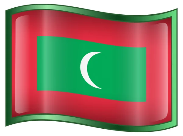 Ikona příznaku Maledivy. — Stockový vektor