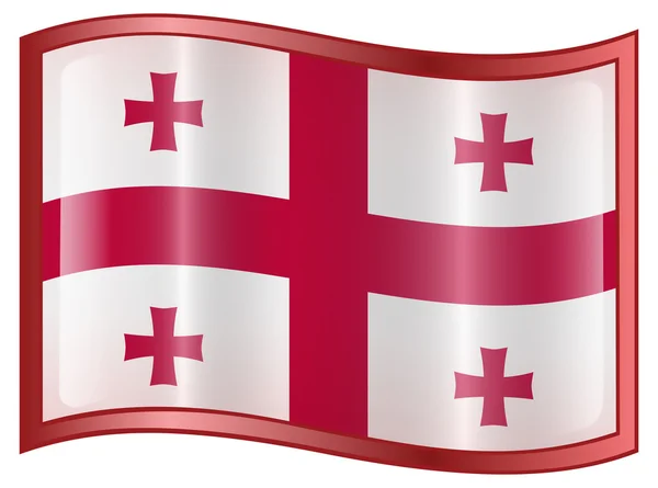 Géorgie icône drapeau . — Image vectorielle