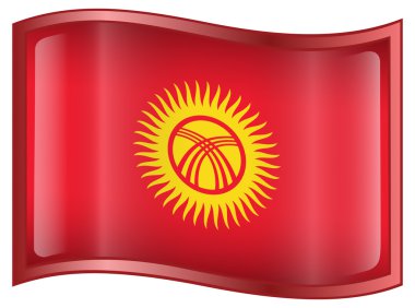 Kyrgyzstan Flag icon. clipart