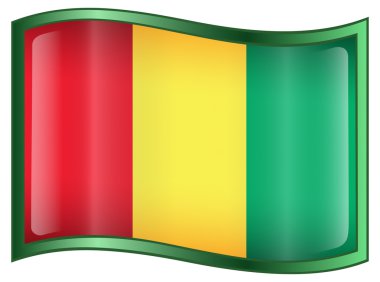 Guinea Flag icon. clipart