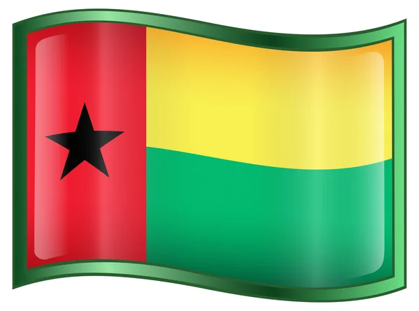Guinea-Bissau Icono de la bandera . — Archivo Imágenes Vectoriales