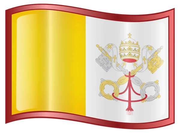 Ikonę flagi Watykanu. — Wektor stockowy