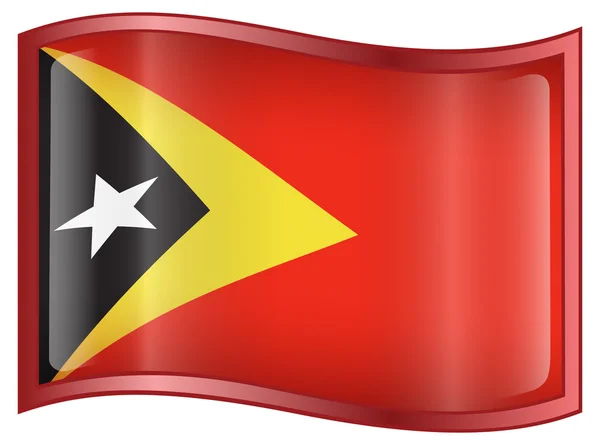 Timor-Leste Ícone da bandeira . — Vetor de Stock