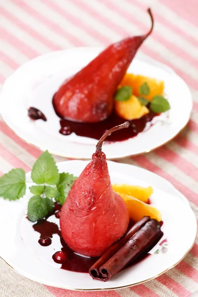 Päron dessert — Stockfoto
