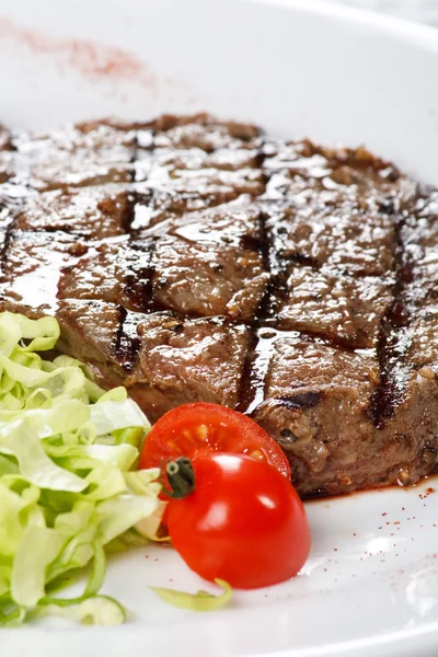 Večeře se steakem — Stock fotografie