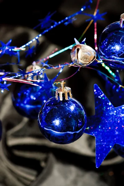 Bolas azuis de Natal — Fotografia de Stock