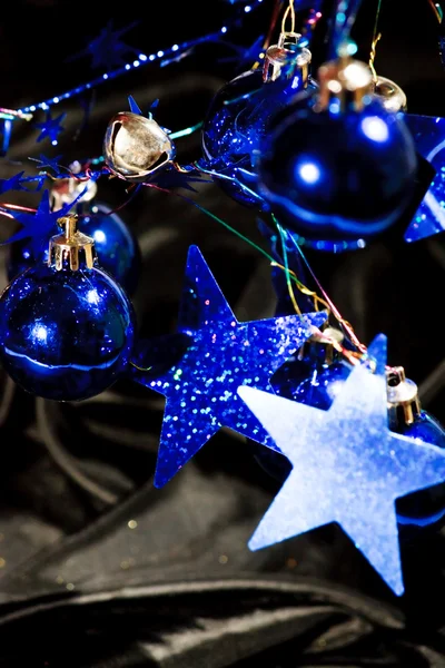 Bolas azuis de Natal — Fotografia de Stock
