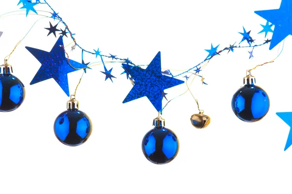 Christmas blue balls — Stock Photo, Image