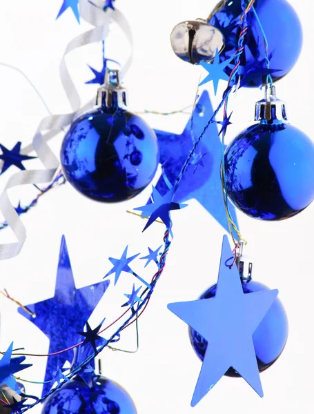 Boules bleues de Noël — Photo