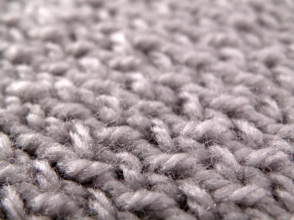 Grey woolen yarn. Background — Stock Photo, Image