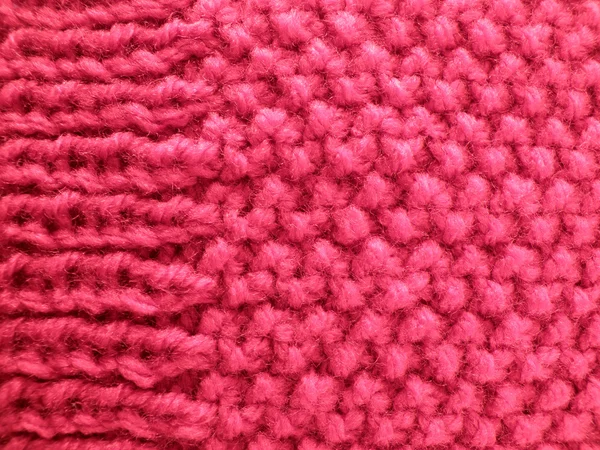 Red woolen yarn. Background — Stock Photo, Image