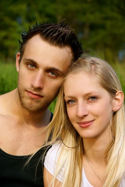 Attractive couple portraits — Stock Photo, Image