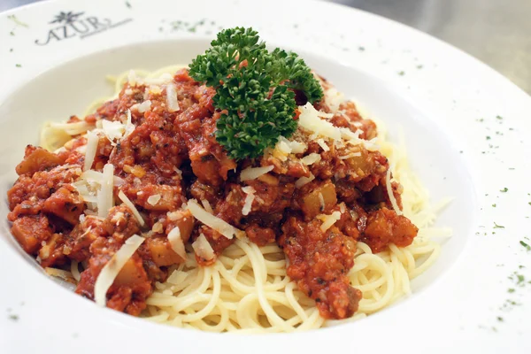 Włoski makaron - spaghetti — Zdjęcie stockowe