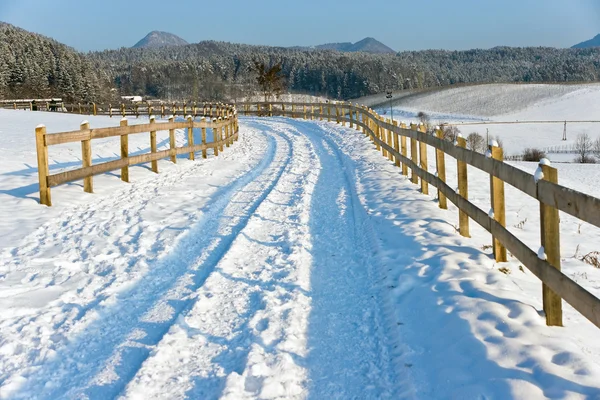 Snow Road — Stock Photo, Image