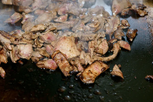Liver on the Grill — Stock Photo, Image