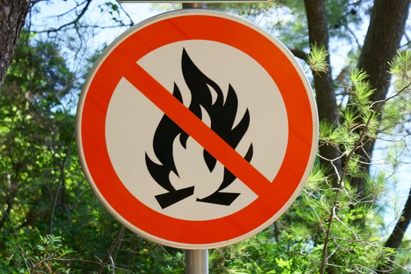 No fire sign — Stock Photo, Image