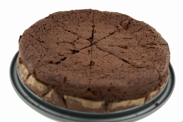 Schlammkuchen aus Schokolade — Stockfoto
