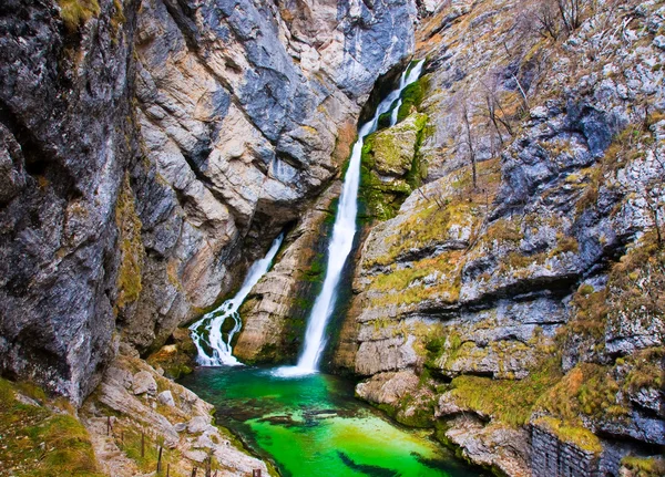 stock image Waterfall Savica, Slovenia