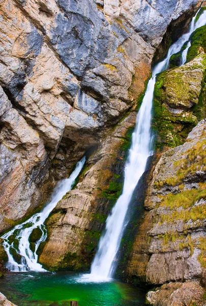 滝サヴィカ、スロベニア — ストック写真