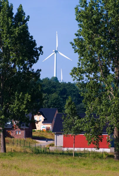 Väderkvarn generatorer i Tyskland — Stockfoto