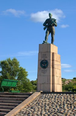 Monument to Russian soldiers-liberators clipart