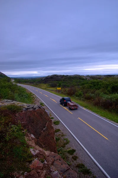 Auto-estrada no norte da Noruega — Fotografia de Stock