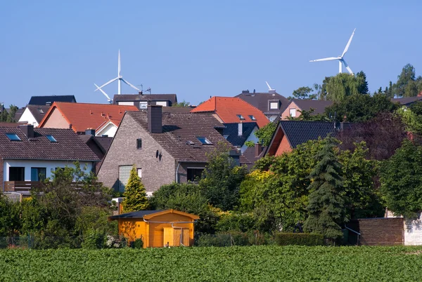 Větrný mlýn generátory v Německu Royalty Free Stock Fotografie