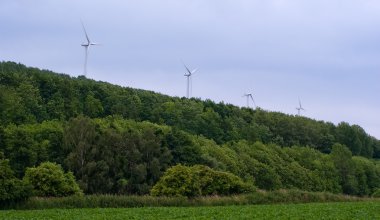 Wind turbines in Germany clipart