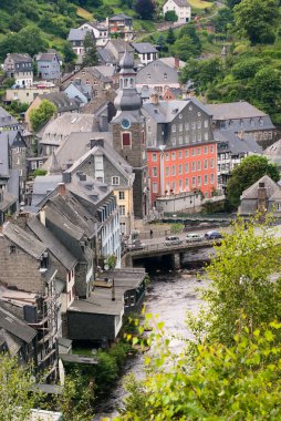 Eski Avrupa şehir. Monschau, Almanya