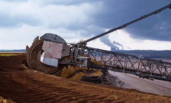バケット ホイール掘削機の巨大なホイール — ストック写真