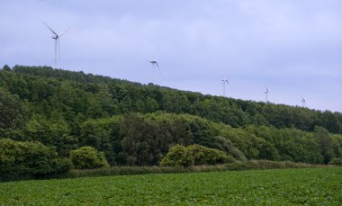 Wind turbines in Germany clipart