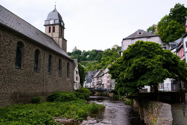 Stare miasto europejskie. Monschau, Niemcy — Zdjęcie stockowe